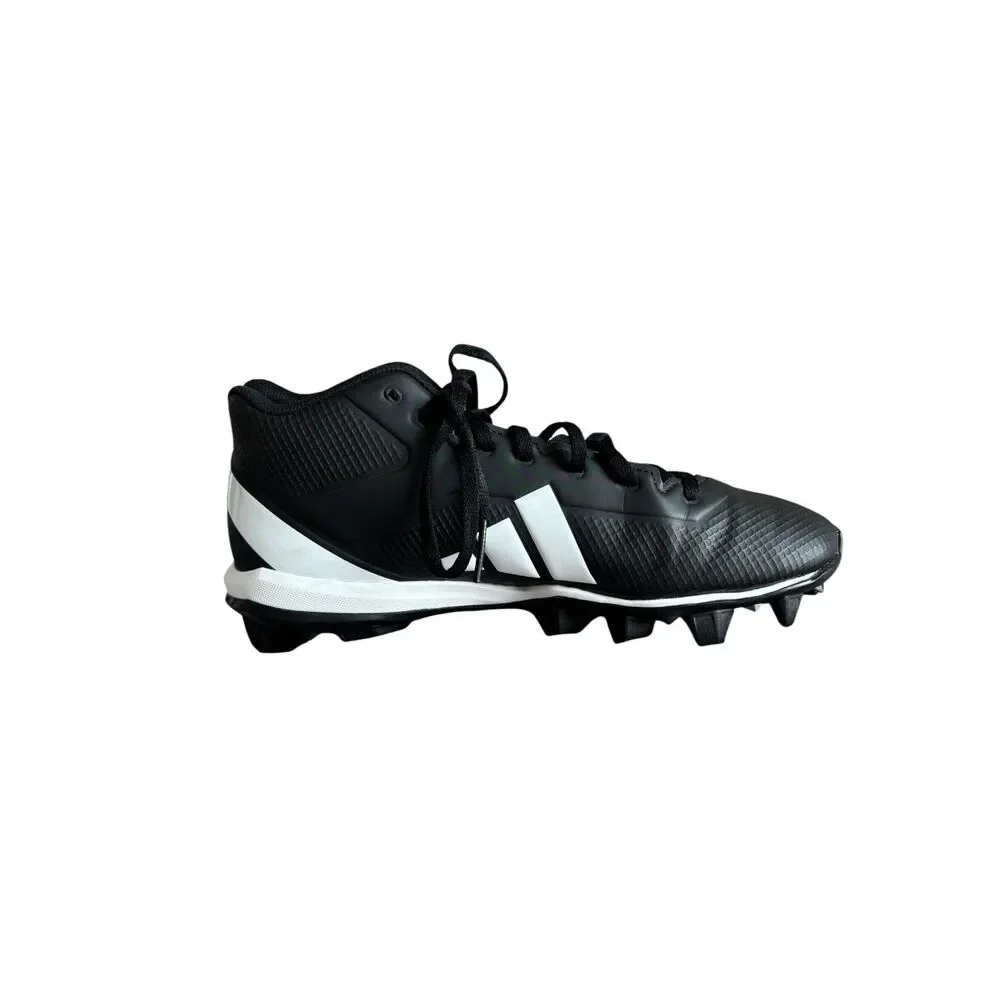 Adidas Adizero Impact.2 Molded Rubber Football Cleats Men's Black White Size 8